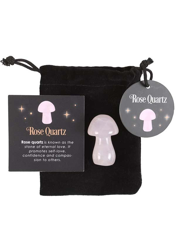 Magical Rose Quartz | CRYSTAL MUSHROOM*
