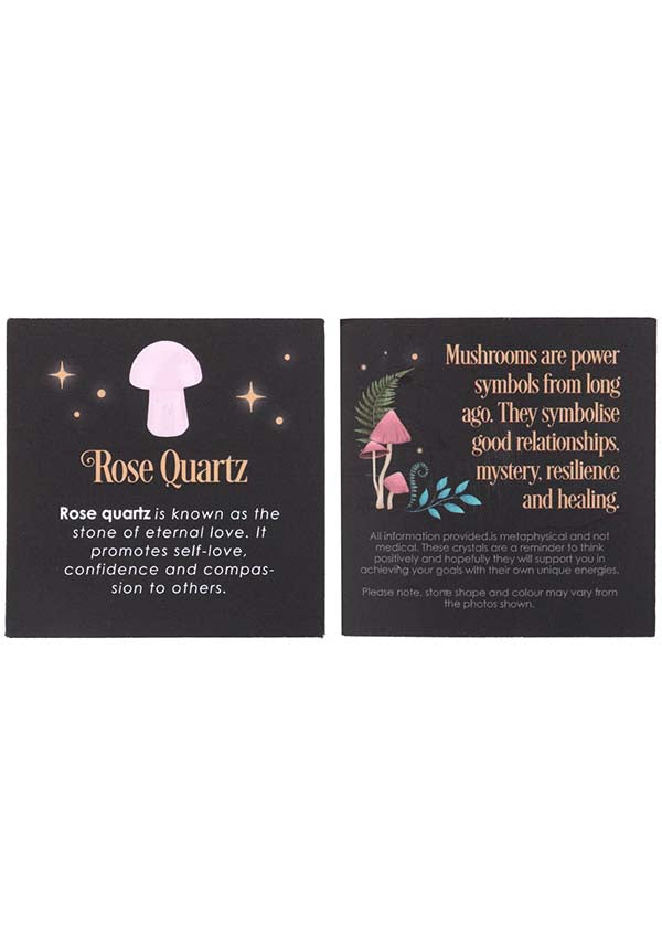 Magical Rose Quartz | CRYSTAL MUSHROOM*