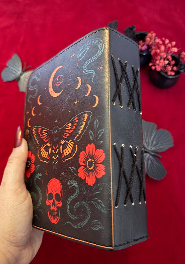 GOTHIC GIFTS Mystic Moth | LEATHER JOURNAL - Detail 3