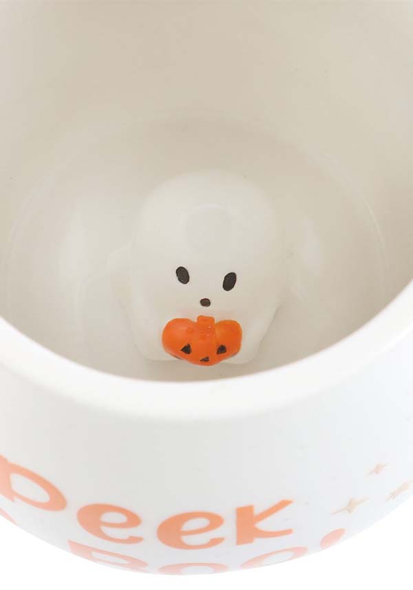 Peekaboo Ghost | ROUNDED MUG*