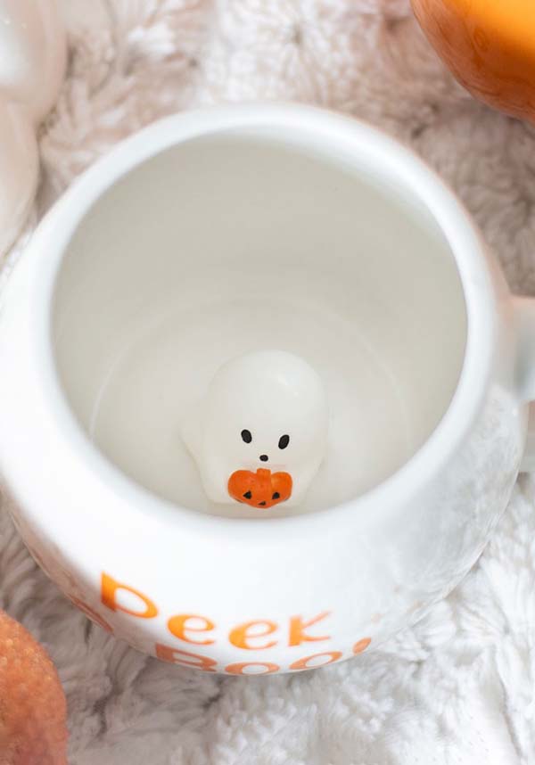 Peekaboo Ghost | ROUNDED MUG*