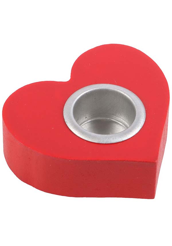 Red Heart Taper | CANDLE HOLDER*