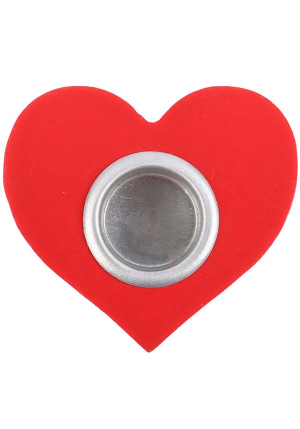 Red Heart Taper | CANDLE HOLDER*