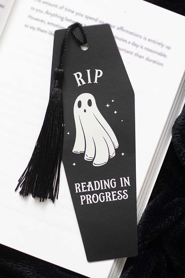 Rip Reading In Progress Coffin | BOOKMARK