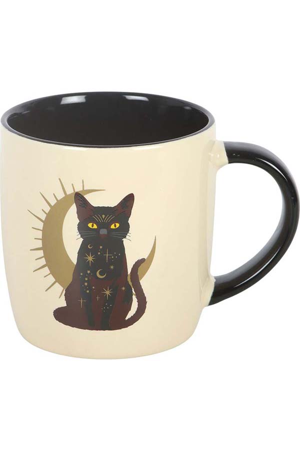 Sitting Magick Black Cat | MUG