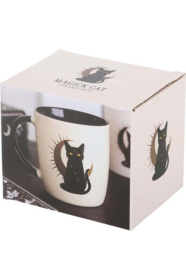 Sitting Magick Black Cat | MUG