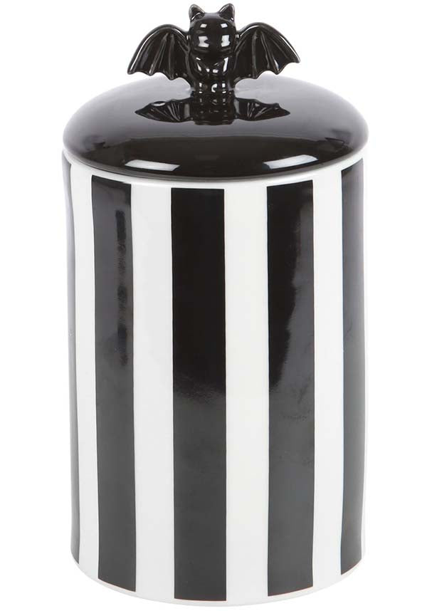 GOTHIC GIFTS Striped Bat | STORAGE JAR - Detail 3