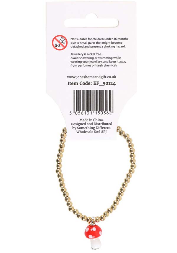 Toadstool Beaded | CHARM BRACELET