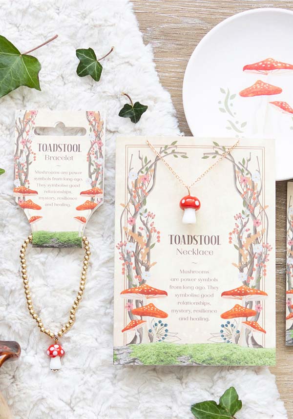 Toadstool Beaded | CHARM BRACELET