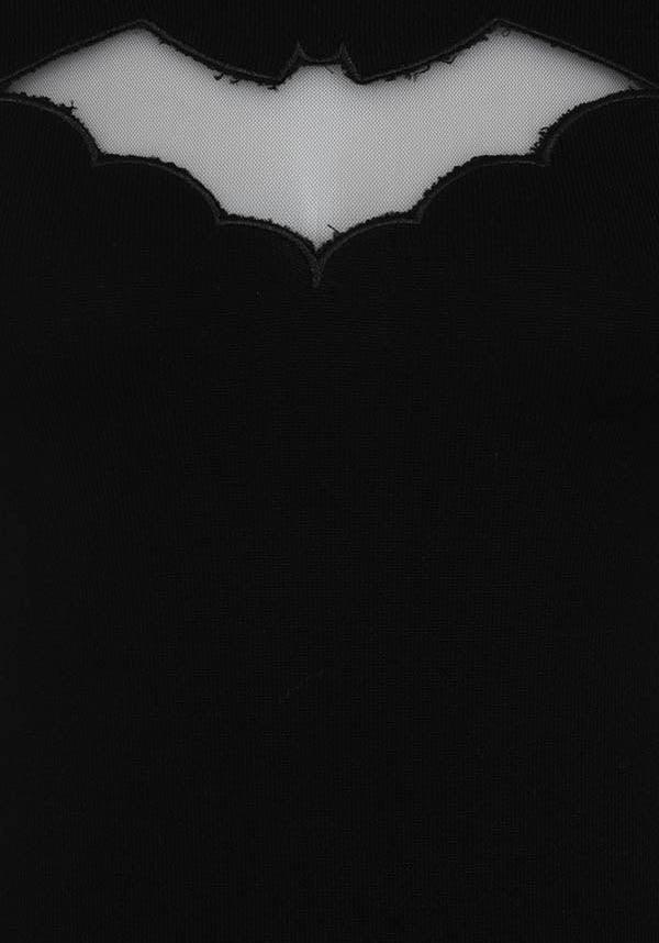 Bat | KNIT TOP - Beserk - all, all clothing, all ladies, all ladies clothing, bat, black, clickfrenzy15-2023, clothing, costume, discountapp, edgy, fp, girls top, goth, gothic, halloween clothing, hell bunny, ladies, ladies clothing, ladies shirt, ladies top, may21, mesh, plus size, popsoda, R080521, tees and tops, top, tops, tshirts and tops, women, womens shirt, womens top