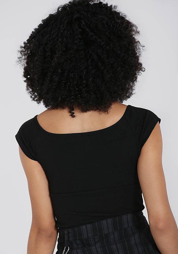 Belladonna | TOP - Beserk - all, all clothing, all ladies, all ladies clothing, black, clickfrenzy15-2023, clothing, corset, discountapp, edgy, fp, goth, goth summer, goth summer clothing, gothic, hell bunny, lace up, ladies, ladies clothing, ladies shirt, ladies top, mar21, medieval, plus size, popsoda, renaissance, short sleeved top, summer, summer clothing, summer goth, tees and tops, top, tops, tshirts and tops, women, womens shirt, womens top