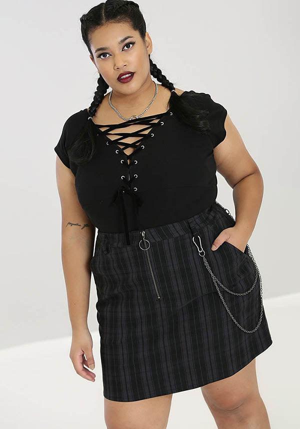 Belladonna | TOP - Beserk - all, all clothing, all ladies, all ladies clothing, black, clickfrenzy15-2023, clothing, corset, discountapp, edgy, fp, goth, goth summer, goth summer clothing, gothic, hell bunny, lace up, ladies, ladies clothing, ladies shirt, ladies top, mar21, medieval, plus size, popsoda, renaissance, short sleeved top, summer, summer clothing, summer goth, tees and tops, top, tops, tshirts and tops, women, womens shirt, womens top