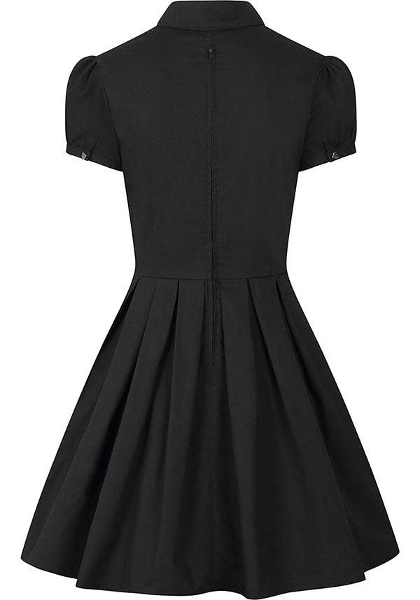 Samara | DRESS - Beserk - all, all clothing, all ladies, all ladies clothing, aug20, black, black and white, clickfrenzy15-2023, clothing, collared dress, discountapp, dress, dressapril25, dresses, edgy, emo, fp, goth, gothic, halloween, halloween clothing, hell-bunny, ladies, ladies clothing, ladies dress, ladies dresses, moon, office clothing, ouija, planchette, plus size, popsoda, shirt dress, short sleeved dress, skater dress, sun, witch, witches, witchy, women, womens dress, womens dresses