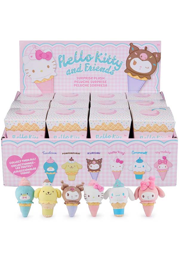 Hello Kitty & Friends Ice Cream | BLIND BOX PLUSH*
