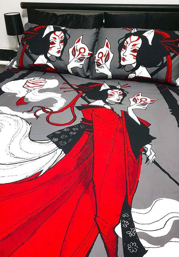 Kitsune Horrors | KING QUILT SET**