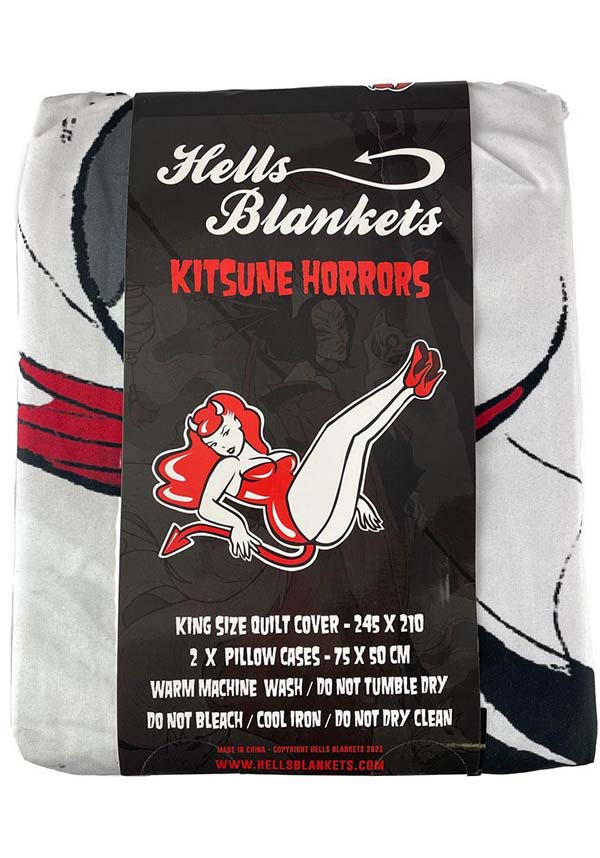 Kitsune Horrors | KING QUILT SET**