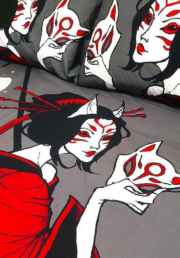 Kitsune Horrors | KING QUILT SET**