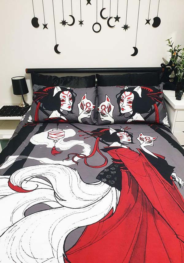 Kitsune Horrors | KING QUILT SET**