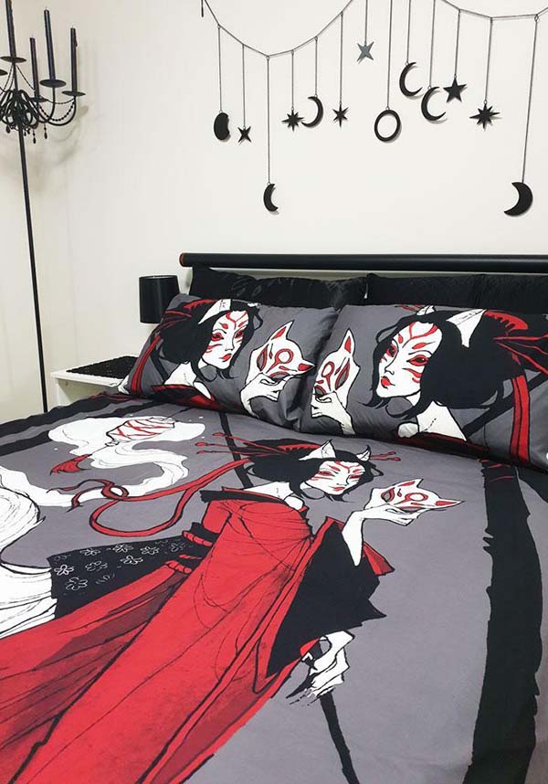 Kitsune Horrors | KING QUILT SET**