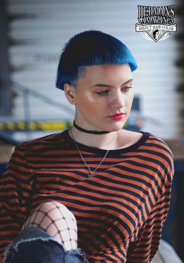 Bella Blue | HAIR COLOUR - Beserk - all, blue, clickfrenzy15-2023, colour:blue, cosmetics, dark blue, discountapp, dye, dyes, feb22, fp, hair, hair blue, hair color, hair colour, hair colours, hair dye, hair dyes, hair products, hats and hair, hermans colour, hermans hair colour, HN6815, labelvegan, R250222, vegan