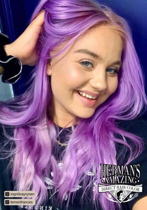 Lydia Lavender | HAIR COLOUR - Beserk - all, clickfrenzy15-2023, cosmetics, discountapp, dye, fp, hair, hair color, hair colour, hair colours, hair dye, hair dyes, hair purple, herman, hermans, hermans colour, hermans hair colour, kawaii, labelvegan, lavendar, lavender, light purple, lilac, mermaid, nov19, pastel, pastel goth, pastel purple, purple, rainbow, vegan