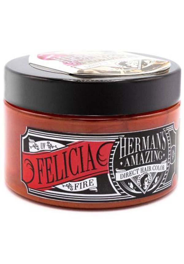 UV Felicia Fire | HAIR COLOUR - Beserk - all, clickfrenzy15-2023, colour:red, cosmetics, dec17, discountapp, dye, fp, hair, hair colour, hair dye, hair dyes, hair red, hermans colour, hermans hair colour, labeluvreactive, labelvegan, orange, rainbow, red, uv, uvreactive, uvreactive1, vegan