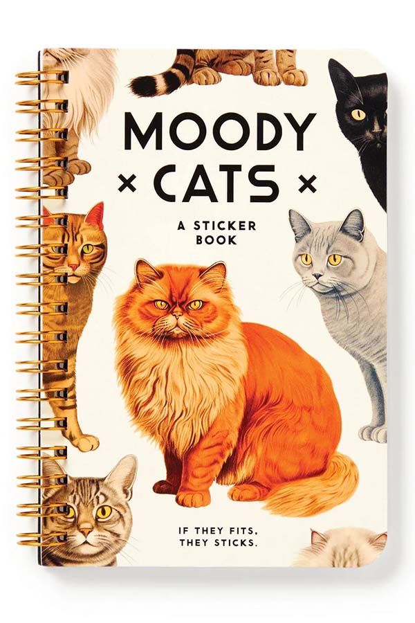 Moody Cats | STICKER BOOK