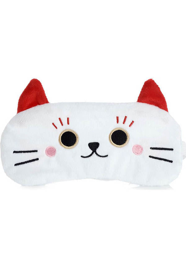 Maneki Neko Lucky Cat | PLUSH EYE MASK*
