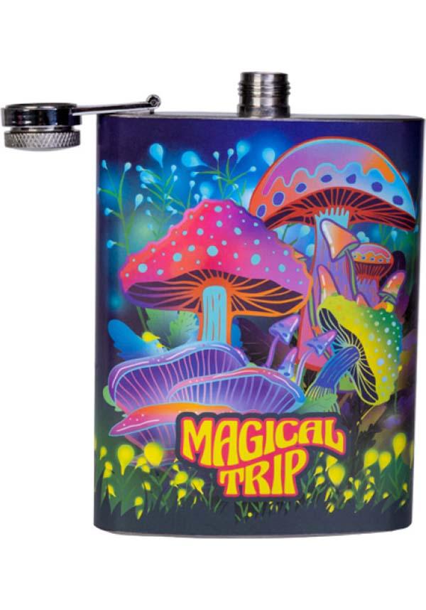 Mushroom | METAL FLASK - Beserk - alcohol, all, bar, barware, colourful, colours, cpgstinc, discountapp, flask, fp, googleshopping, goth homeware, gothic homeware, gothic homewares, halloween homeware, homewares, kitchen, may23, mdi, MDI1018945, multi, multicolour, mushroom, mushrooms, R210523, rainbow, witchy