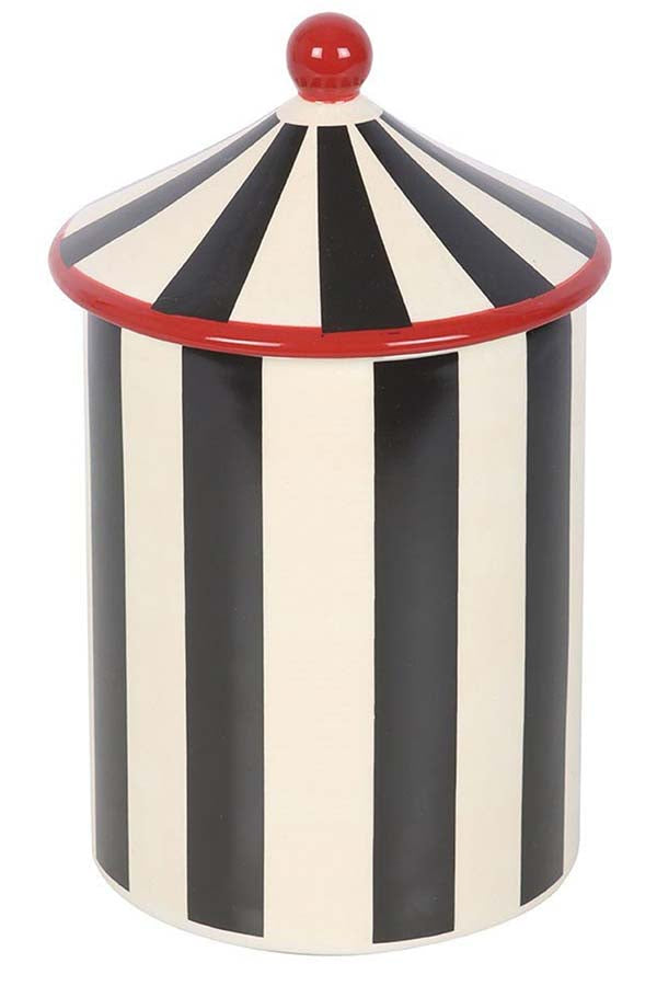 Black Striped Circus Tent | STORAGE JAR
