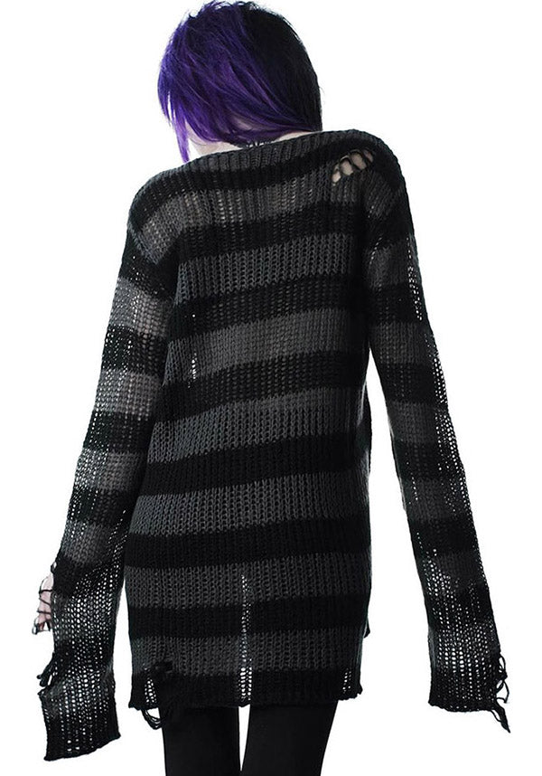 Ash Distress | KNIT SWEATER