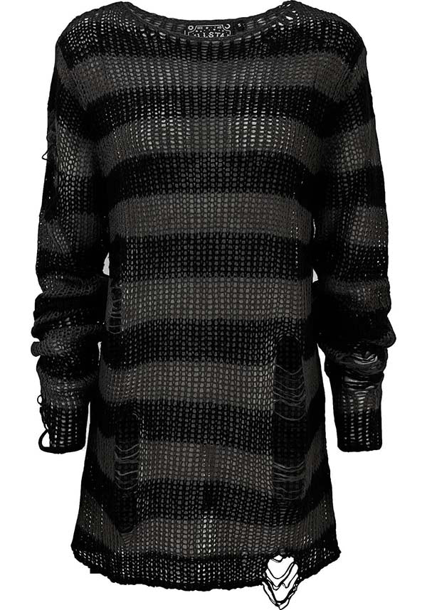 Ash Distress | KNIT SWEATER