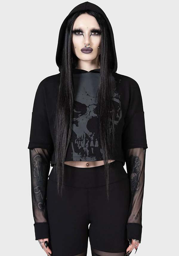 Chilled Bone | CROP HOODIE*