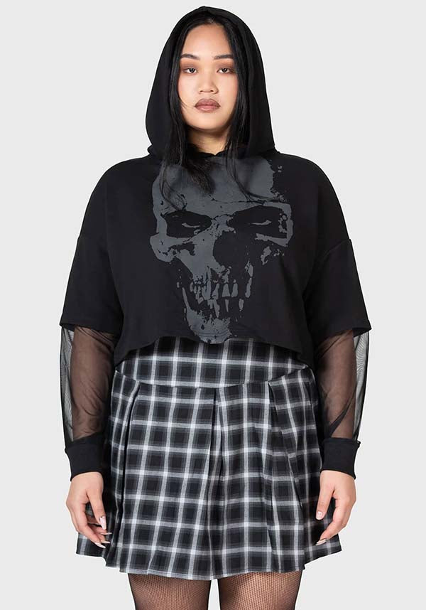 Chilled Bone | CROP HOODIE*