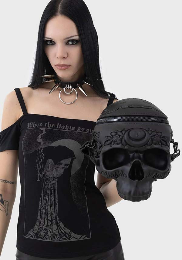 KILLSTAR Contact The Dead Skull | HANDBAG - BAGS - Back View