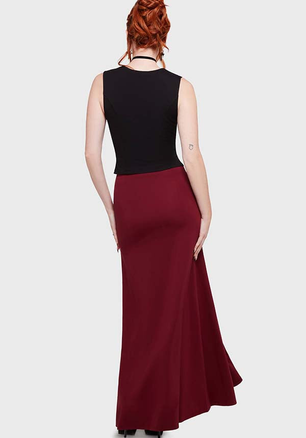KILLSTAR Crimson Bite | MAXI SKIRT - SKIRTS - Detail 2