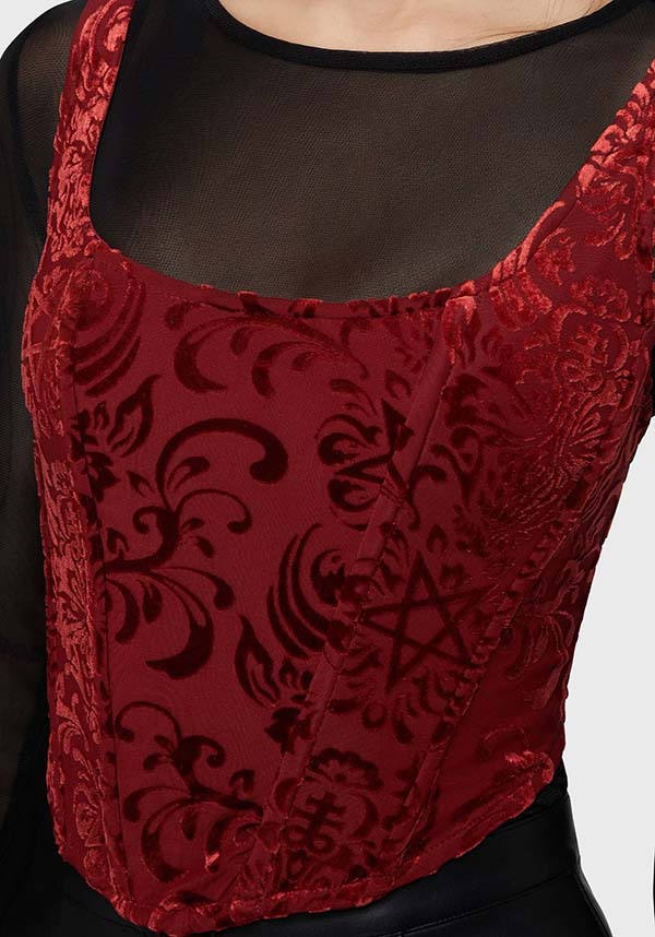 Crimson Bloodlust | CORSET TOP