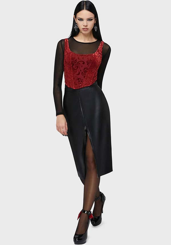 KILLSTAR Crimson Bloodlust | CORSET TOP - TOPS - Detail 3