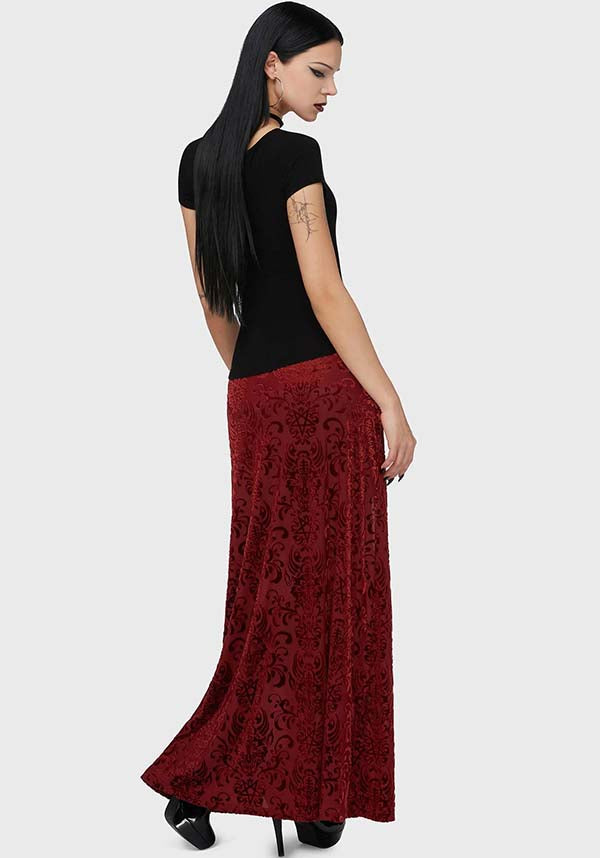 KILLSTAR Crimson Bloodlust | MAXI SKIRT - SKIRTS - Detail 2
