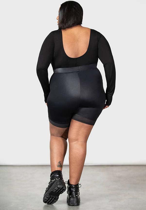 Flexi Demon | LONG SLEEVE LEOTARD - Beserk - active, active wear, activewear, all, all clothing, all ladies, all ladies clothing, black, bodysuit, clothing, discountapp, fp, googleshopping, goth, gothic, gym, kill star, killstar, KS1103865, ladies, ladies clothing, ladies top, ladies tops, long sleeve, long sleeve top, long sleeved, long sleeves, long top, may23, plus, plus size, R180523, tees and tops, thumb hole, top, tops, tshirts and tops, winter, winter clothing, winter wear, women, womens, womens top