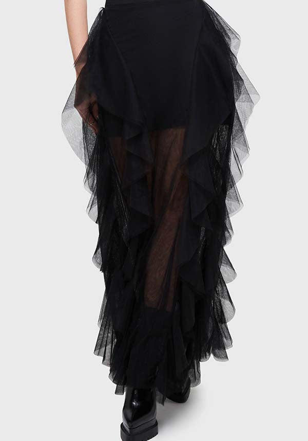 KILLSTAR Ghost Grove | MAXI SKIRT - SKIRTS - Front View