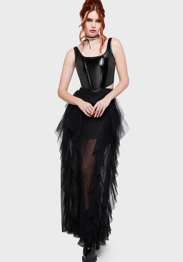 KILLSTAR Ghost Grove | MAXI SKIRT - SKIRTS - Back View
