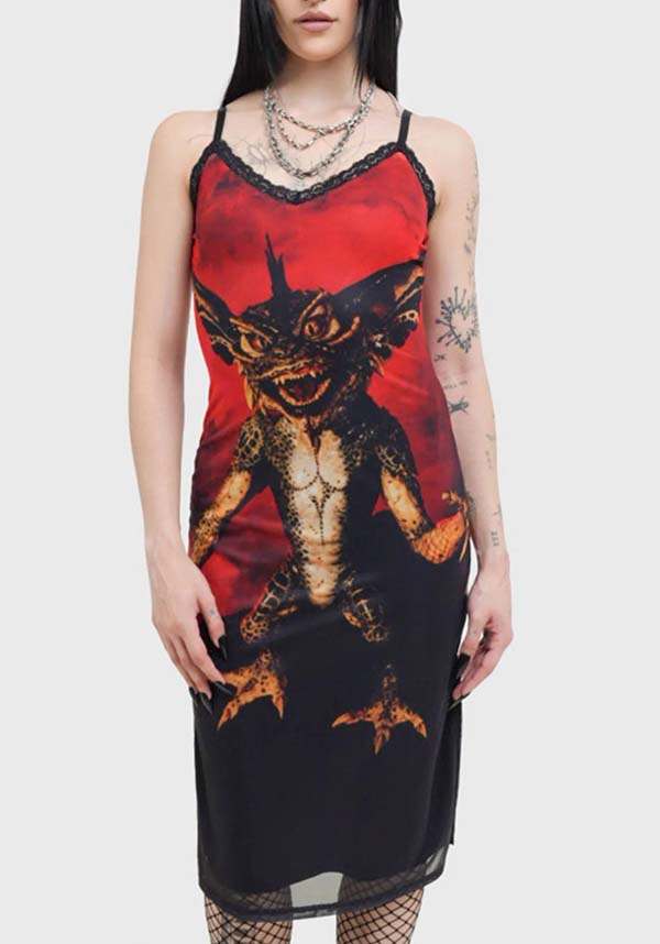 Gremlin Mohawk | MESH MIDI DRESS*