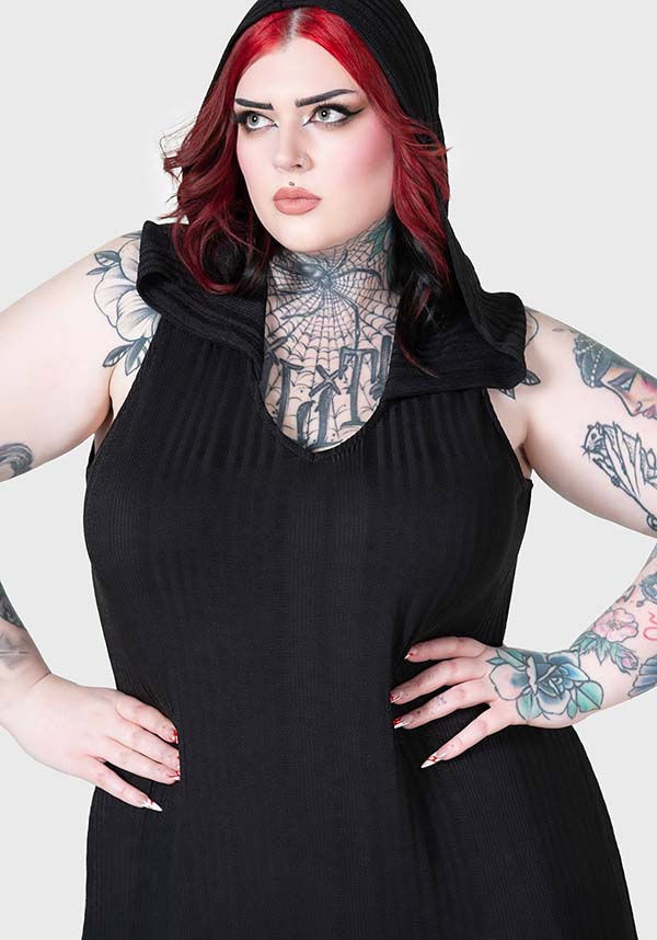 Hexin | HOODED DRESS