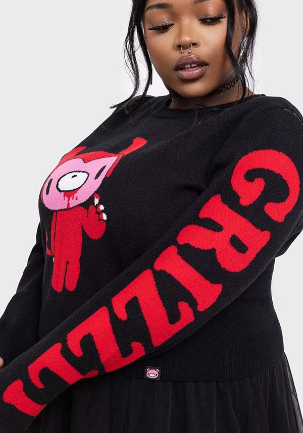 Naughty Grizzly | KNIT SWEATER*