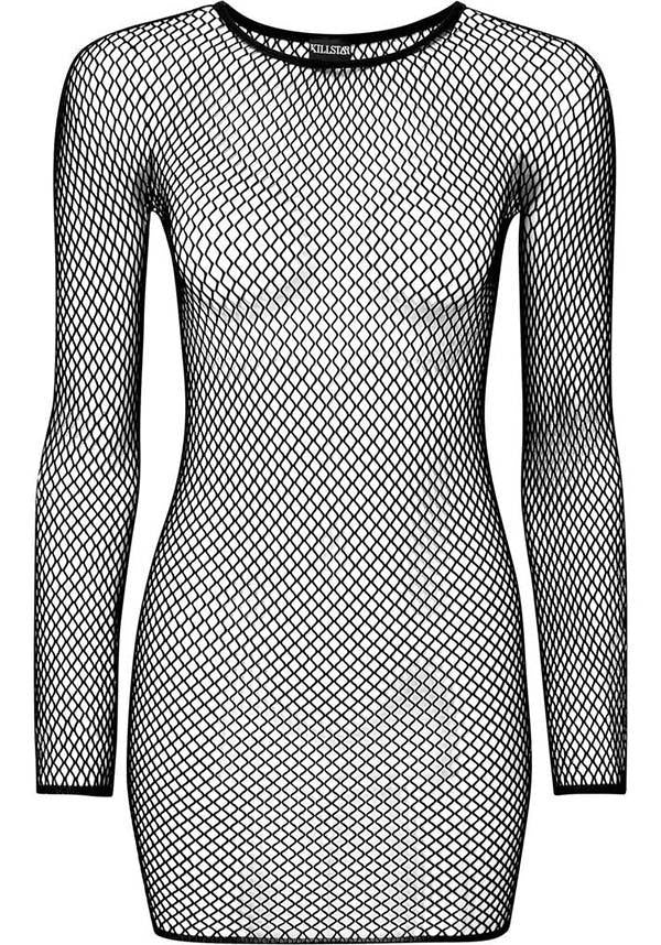 Killstar - Nicole Fishnet Bodycon Dress - Buy Online Australia