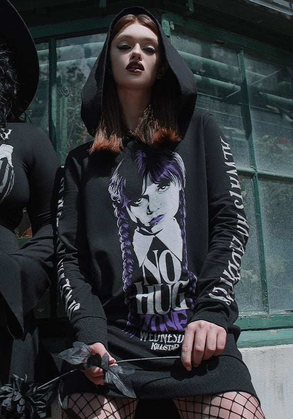 No-Hug Zone | LONGLINE HOODIE*