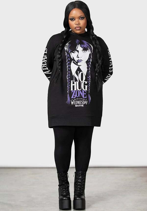 No-Hug Zone | LONGLINE HOODIE*