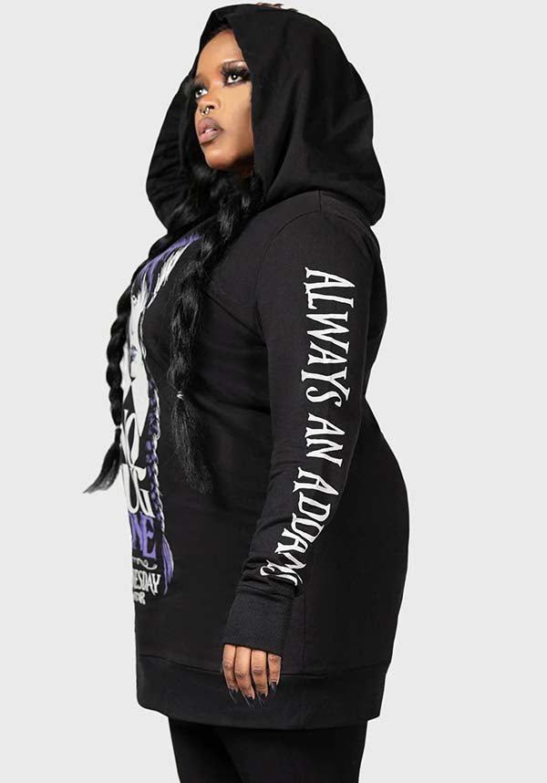 No-Hug Zone | LONGLINE HOODIE*