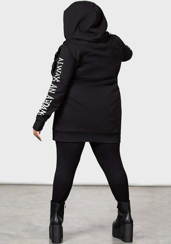 No-Hug Zone | LONGLINE HOODIE*